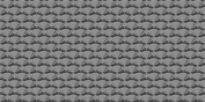 Seamless metallic circles pattern. Creative metal design. Steel rounds decoration backdrop. photo