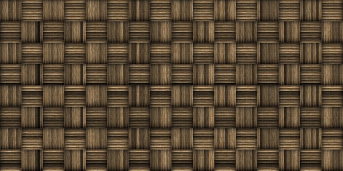 Seamless Basket Weaving Background. Woven Wicker Straw Texture. photo