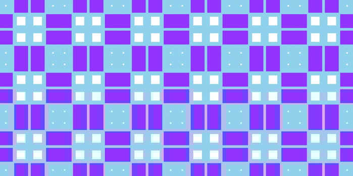 Blue Violet Cell Checks Background. Seamless Checkered Picnic Tablecloth Texture. Classic Plaid Geometric Checks. photo