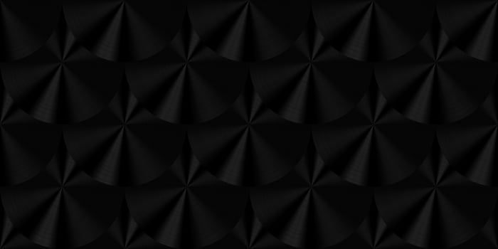 Black seamless metal circles texture. Metallic disks pattern. Shining brushed steel surface backdrop. photo