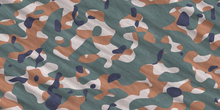 Army Camouflage Background. Military Camo Clothing Texture. Seamless Combat Uniform. photo