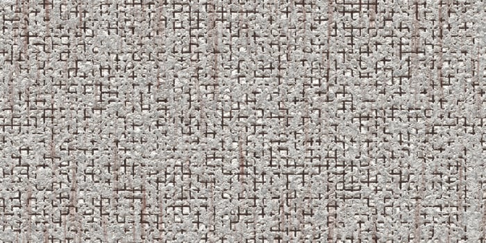 Seamless broken stone wall with rust fittings background. Damaged concrete with rusty rebar textures. photo