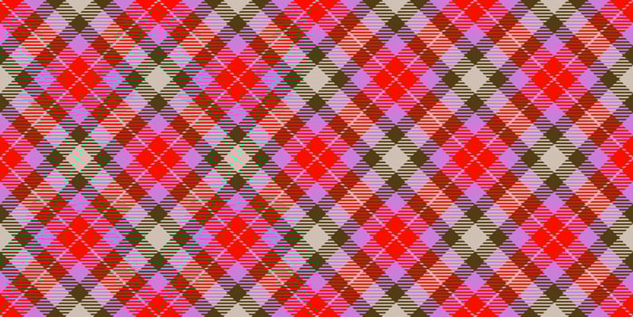 Red Seamless Checkered Rhombuses Pattern. Plaid Rug Background. Tartan Texture. photo