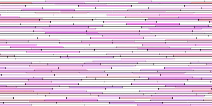 Light Lilac Random Line Sections Background. Colorful Along Segments Texture. Abstract Color Layered Horizontal Cells. photo