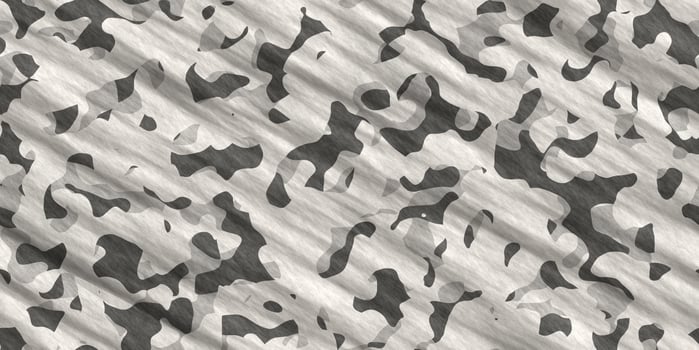 Black White Army Camouflage Background. Military Uniform Clothing Texture. Seamless Combat Uniform. photo