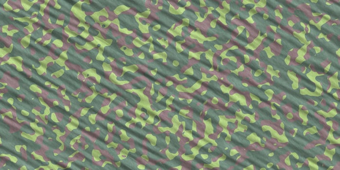 Lime Green Brown Army Camouflage Background. Military Uniform Clothing Texture. Seamless Combat Uniform. photo