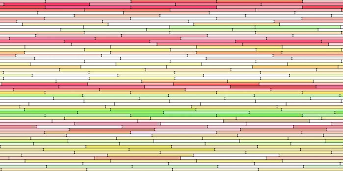 Rose Lime Random Line Sections Background. Colorful Along Segments Texture. Abstract Color Layered Horizontal Cells. photo