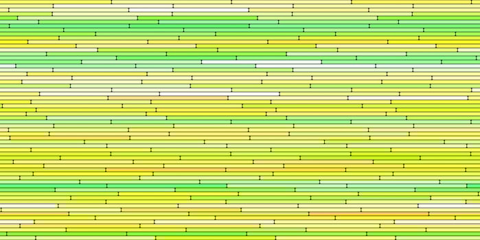 Lime Yellow Random Line Sections Background. Colorful Along Segments Texture. Abstract Color Layered Horizontal Cells. photo
