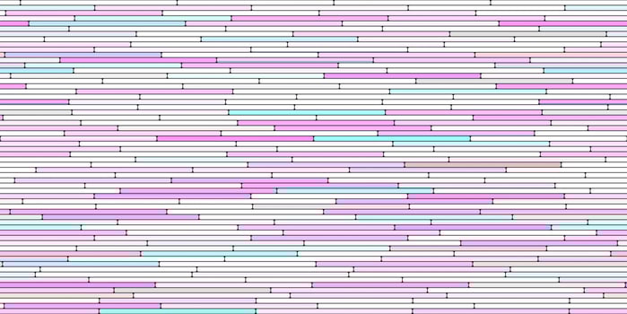 Light Pink Random Line Sections Background. Colorful Along Segments Texture. Abstract Color Layered Horizontal Cells. photo