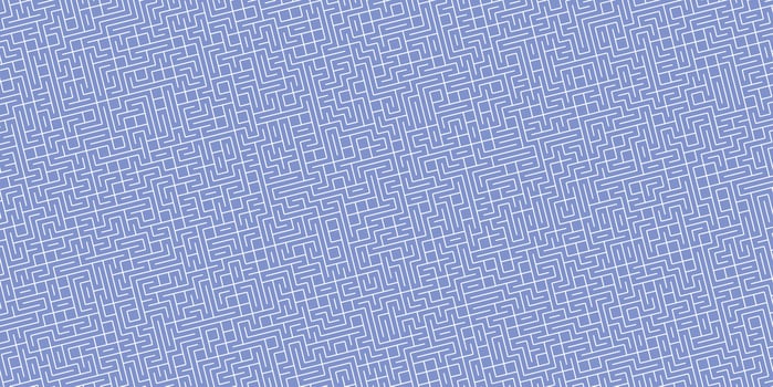 Indigo Seamless Outline Labyrinth Background. Maze Path Puzzle Concept. Difficulty Logical Mind Creativity Abstraction. photo