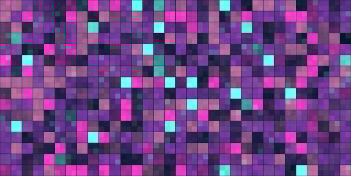 Purple Lilac Tiling Colored Squares. Colorful mosaic texture. Bright filling geometric backdrop. Seamless Backgrounds. photo