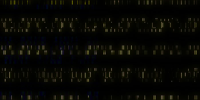 Yellow Dna Data Code Background. Seamless Science Dna Data Code Output Sequence. Human Individuality Code Backdrops. photo