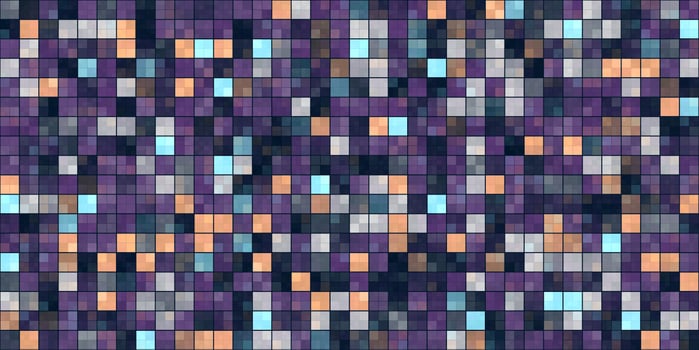 Lilac Yellow White Tiling Colored Squares. Colorful mosaic texture. Bright filling geometric backdrop. Seamless Backgrounds. photo