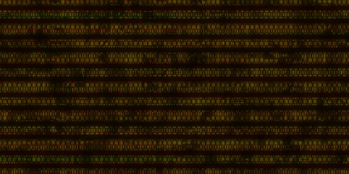Orange Dna Data Code Background. Seamless Science Dna Data Code Output Sequence. Human Individuality Code Backdrops. photo