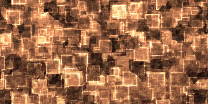 Gold seamless Cyber Glow Neon Squares Pattern Background Texture. photo