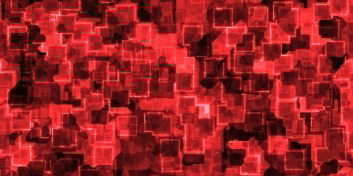 Red seamless Cyber Glow Neon Squares Pattern Background Texture. photo