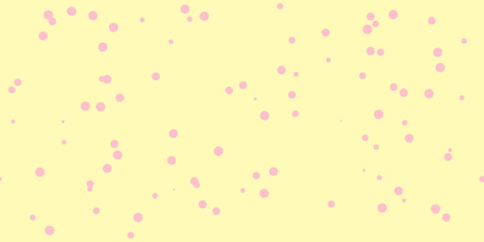 Light Violet Yellow Shambolic Bubbles Backgrounds. Seamless Artistic Random Dots Texture. Chaotic Bright Dots Backdrop. photo