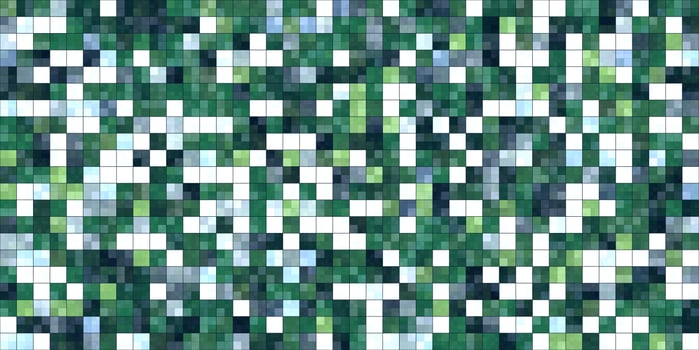 Green White Tiling Colored Squares. Colorful mosaic texture. Bright filling geometric backdrop. Seamless Backgrounds. photo