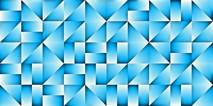 Blue Modern Random Filling Geometric Shapes Pattern Background Texture. photo