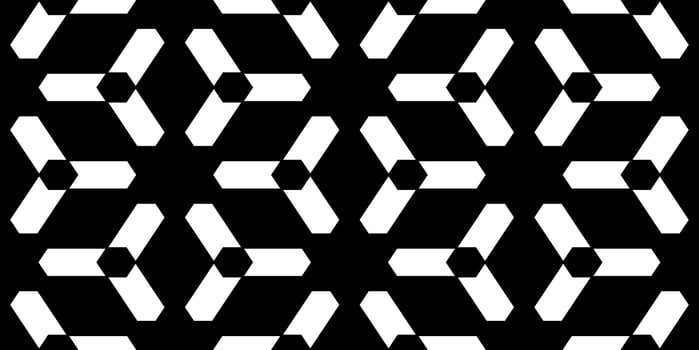 Seamless Black and White Geometric Pattern photo