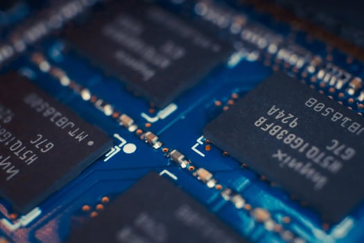 Computer Hardware Macro Closeup Texture. photo