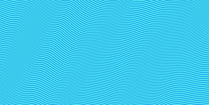 Sky Blue Seamless Hypnotic Waves Background. Stylish Colorful Ripples Texture. Dynamic Modern Backdrop. photo