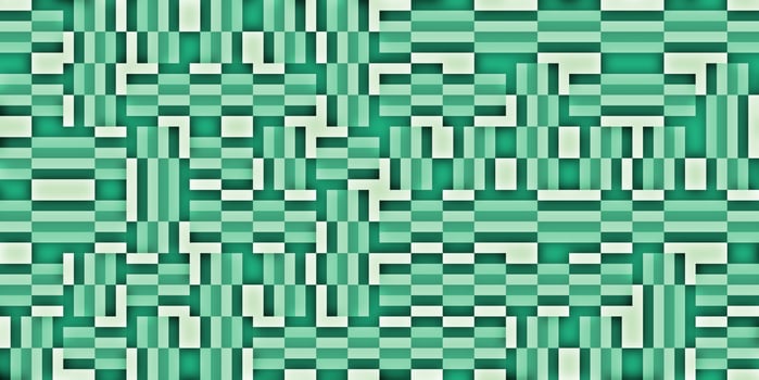 Green Modern Random Filling Geometric Shapes Pattern Background Texture. photo