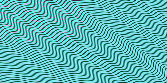 Deep, Green Sea Seamless Hypnotic Waves Background. Stylish Colorful Ripples Texture. Dynamic Modern Backdrop. photo