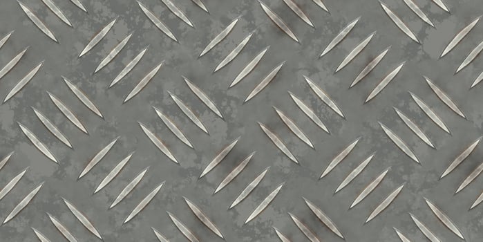 Seamless Metal Diamond Plate Floor Background Texture photo