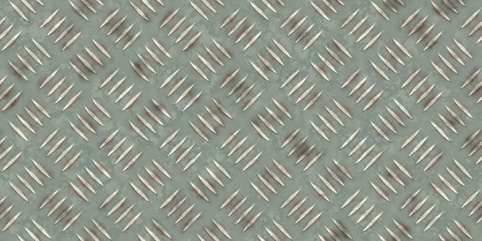 Seamless Metal Diamond Plate Floor Background Texture photo