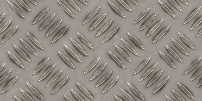 Seamless Metal Diamond Plate Floor Background Texture photo