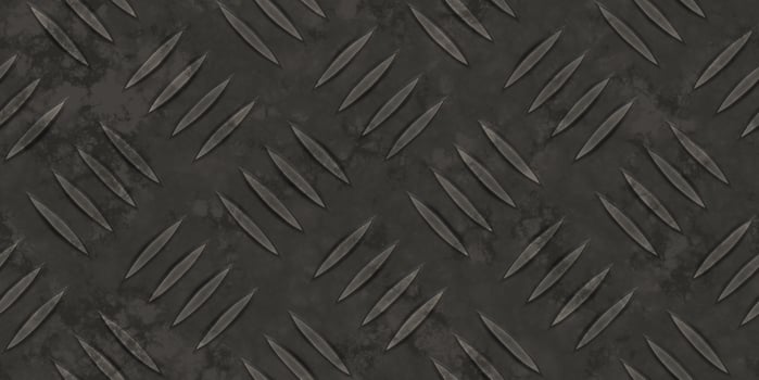 Seamless Metal Diamond Plate Floor Background Texture photo