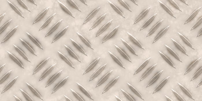 Seamless Metal Diamond Plate Floor Background Texture photo