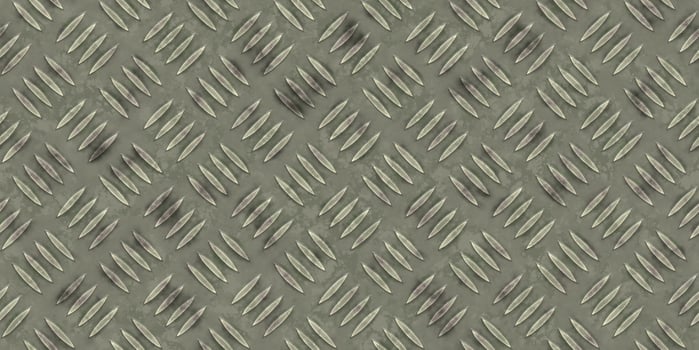 Seamless Metal Diamond Plate Floor Background Texture photo