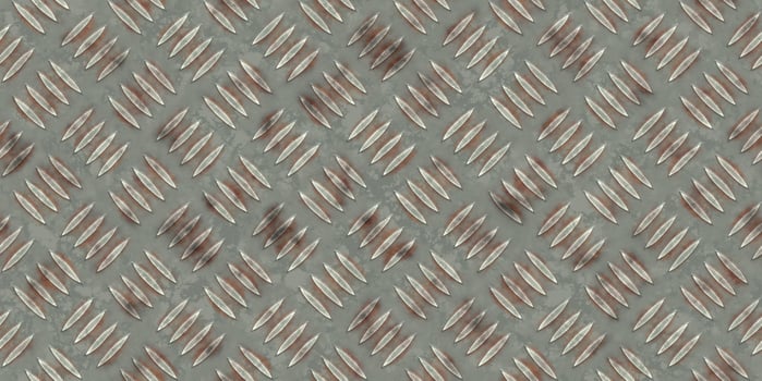 Seamless Metal Diamond Plate Floor Background Texture photo