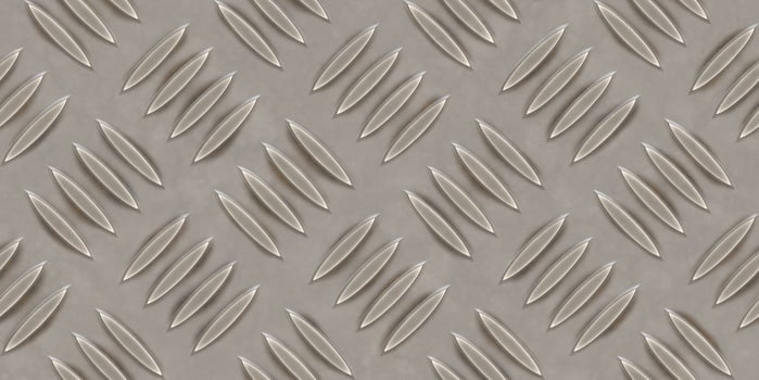 Seamless Metal Diamond Plate Floor Background Texture photo