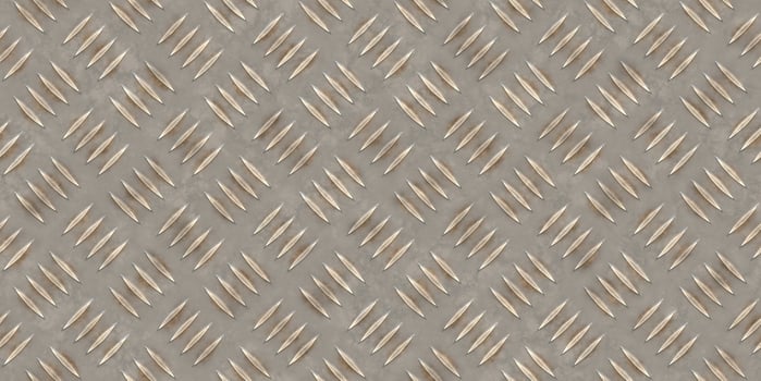 Seamless Metal Diamond Plate Floor Background Texture photo