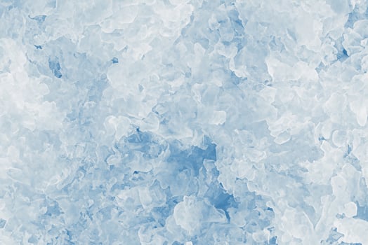 Frosty Crushed Ice Texture Background, Detailed View of Chilled Surface photo