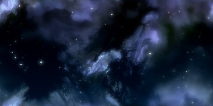 Blue night sky stars backdrop. Cosmos skyscape pattern. Nightscape creative design. Night cloud with stars background. photo