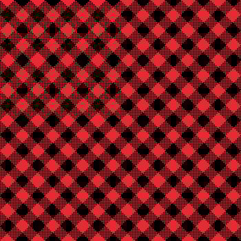 Gingham Pattern. Seamless red black two-color diagonal check pattern. Good for shirts, blouses, dresses. photo