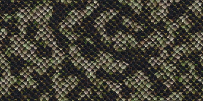 Black and white grey reptilian scale pattern. Snakeskin surface. Dangerous wildlife backdrop. Snake leather seamless textures. Reptile skin background. photo