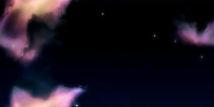 Pink nightscape creative design. Night cloud with stars background. Night sky stars backdrop. Cosmos skyscape pattern. photo
