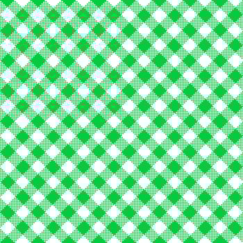 Gingham Pattern. Seamless green white two-color diagonal check pattern. Good for shirts, blouses, dresses. photo