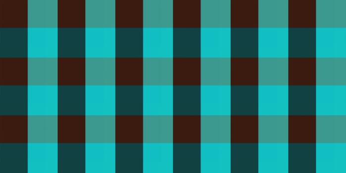 Brown blue fustian clothes fabric surface pattern. Checkered material backdrop. Woolen cotton wear textile background. Seamless flannel texture. photo
