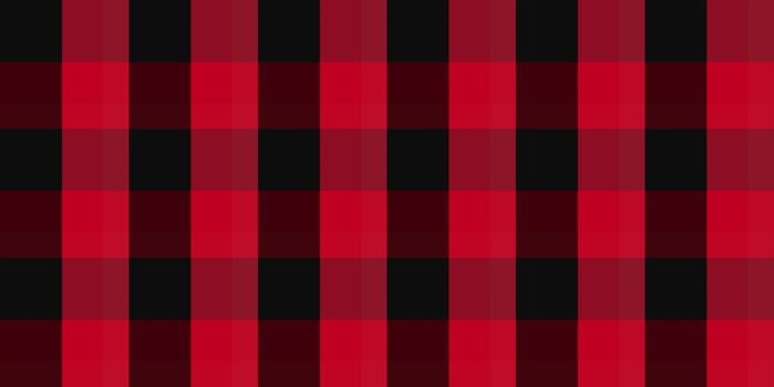 Red woolen cotton wear textile background. Seamless flannel texture. Fustian clothes fabric surface pattern. Checkered material backdrop. photo