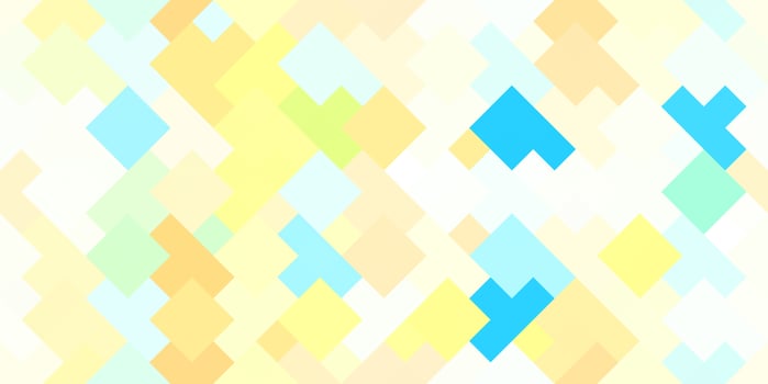 Yellow blue awesome education creative. Pixelated color background. photo