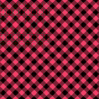 Gingham Pattern. Seamless black pink classic diagonal check pattern. Good for towels, blankets, skirts, napkins, gift paper. photo