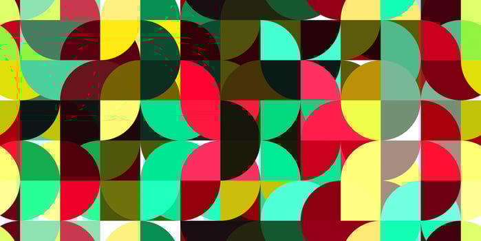 Rounded colorful creative design texture. Simple geometric graphic backdrop. photo
