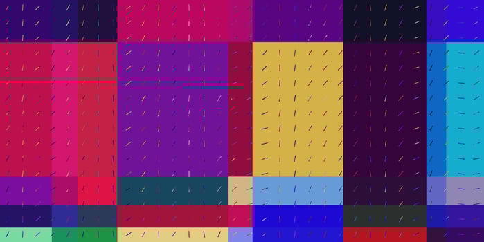 Colored Minimal Dynamic Dashes Distorted Geometric Surface. Abstract grunge pattern. Distortion Screen Texture. Colorful Noise Background. Glitch Art Backdrop. photo