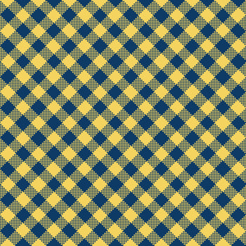 Gingham Pattern. Seamless sandy brown midnight blue two-color diagonal check pattern. Good for shirts, blouses, dresses. photo
